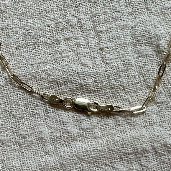 Paperclip Chain necklace 14k solid gold Necklace 20” inches perfect gift - Picture 13 of 15